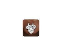 Disney Disney Jewelry - Pendientes de tuerca con piedra natal de Minnie Mouse para mujer, Latón, cristal