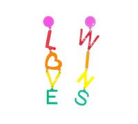 pendientes divertidos - pendientes originales - pendientes extravagantes - pendientes pride - pendientes Pride Love Wins