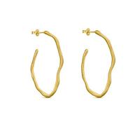 PENDIENTES DORADOS CLARA | Diseñados Joidart | Colección Clara | Metal con baño de oro de 24 K | Acabado en mate