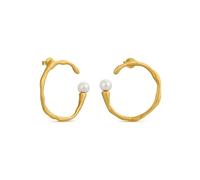 PENDIENTES DORADOS ECLAT | Diseñado por Joidart | Colección Eclat | Metal con baño de oro de 24 K | Cristal de Murano