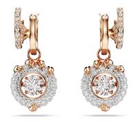 Pendientes Dragon & Phoenix, Garra de dragón, Blancos, Acabado en oro rosa de 18 quilates OS