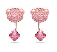 Pendientes ear jacket Teddy, Oso, Rosas, Baño tono oro rosa OS