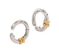 Pendientes elegantes con diseño multicolor, puños ligeros y resistentes, adorno para quienes no tienen perforaciones, pendientes con bloques de colores a