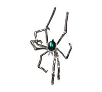Pendientes elegantes de arañas punk y góticas inspirados en Halloween, accesorio con estilos oscuros y vanguardistas