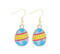 Pendientes elegantes de conejos de Pascua y zanahorias hechos a mano con materiales de aleación que aportan a sus picnics de o pendientes festivos de aspecto informal