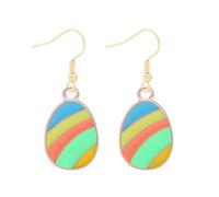 Pendientes elegantes de conejos de Pascua y zanahorias hechos a mano con materiales de aleación que aportan a sus picnics de o pendientes festivos de aspecto informal