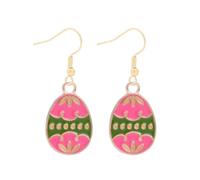 Pendientes elegantes de conejos de Pascua y zanahorias hechos a mano con materiales de aleación que aportan a sus picnics de o pendientes festivos de aspecto informal