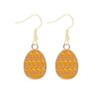 Pendientes elegantes de conejos de Pascua y zanahorias hechos a mano con materiales de aleación que aportan a sus picnics de o pendientes festivos de aspecto informal