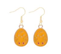 Pendientes elegantes de conejos de Pascua y zanahorias hechos a mano con materiales de aleación que aportan a sus picnics de o pendientes festivos de aspecto informal