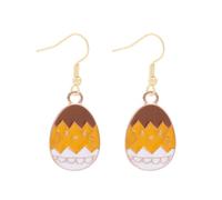 Pendientes elegantes de conejos de Pascua y zanahorias hechos a mano con materiales de aleación que aportan a sus picnics de o pendientes festivos de aspecto informal