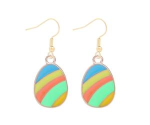 Pendientes elegantes de conejos de Pascua y zanahorias hechos a mano con materiales de aleación que aportan a sus picnics de o pendientes festivos de aspecto informal