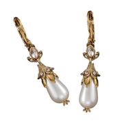 Pendientes Elegantes Perlas De Imitación Pendiente Colgante Joyería Formal Y De Fiesta Textura De Aleación Para Mujeres Presentes Elegante Aleación Perlas Gota