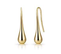 Pendientes en forma de lágrima de oro amarillo
