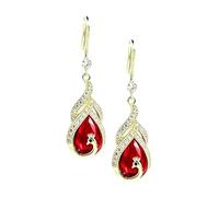 Pendientes en Forma de Lágrima para Mujer Joyería Vintage Con Destellos