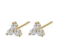 Pendientes en forma de trifolio: hechos de cobre puro, estos pendientes son elegantes, sencillos y tienen un toque elegante. Perfecto como regalo para mujeres