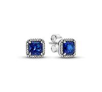 Pendientes en plata de ley Elegancia Atemporal Azul 290591 PANDORA NBT TALLA ÚNICA MUJER