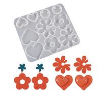 Pendientes epoxi de cristal Formas de joyería Decoración colgante colgante múltiples estilos Irregular Espejo Molde de silicona