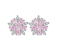 Pendientes esmaltados para pendientes de cereza con tachuelas: simples y dulces pendientes de flores pequeñas a la moda y elegantes embellishment te permiten mostrar tu encanto en cualquier ocasión