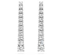 Pendientes Eternity, Diamantes creados en laboratorio (peso total de 1,3 quilates), Forma redonda, Oro blanco de 18 quilates OS