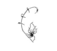 Pendientes exagerados, punk, aleación de cartílago, clip de oreja, metal, garras de araña, pendientes de circonio, sin gancho perforado, sin manguito de gancho perforado