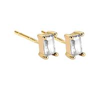 Pendientes exquisitos simples y frescos de circonio femenino de oreja, temperamento, luz de lujo, perno de oído para mujer, pendientes de aldaba, talla única, Cobre, Sin piedra preciosa