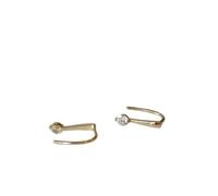 Pendientes for mujer, pendientes de plata de ley 925 con cierre de gancho sencillo de oro de 14 quilates for mujer, piercing for boda, joyería antigua elegante