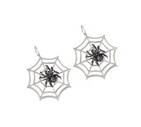 Pendientes Funk Dynamic Spiders con estética punk, perfectos para Halloween, raves, festivales de música, temas oscuros, aretes musicales