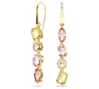 Pendientes Gema, Diseño asimétrico, Tallas mixtas, Rosas, Acabado en oro de 18 quilates OS