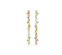 Swarovski Pendientes 'Gema' oro / verde claro / pitaya / transparente, Talla One Size