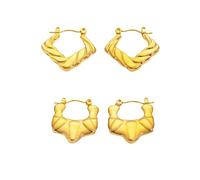 Pendientes geométricos de estrella y corazón, joyería retro francesa para mujer, minimalista, elegante, accesorios de moda