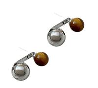 Pendientes geométricos de piedra de cristal juveniles y modernos para colgar en la espalda con un gusto distintivo