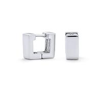 Pendientes Geométricos Personalizados De Aro Pequeño Y Bisagra Cuadrada Para Mujeres Plata De Ley .925