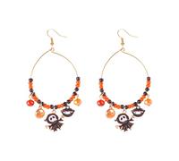 Pendientes góticos de Halloween con arañas de murciélagos colgantes para mujeres, joyería oscura única, accesorios para fiestas de Halloween, talla única, como se describe