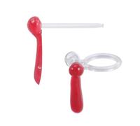 Pendientes góticos de sangre horrible punk de Halloween, aretes de resina con forma de gota de sangre, aretes de clip para la oreja, joyería de Halloween, Resina