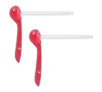 Pendientes góticos de sangre horrible punk de Halloween, aretes de resina con forma de gota de sangre, aretes de clip para la oreja, joyería de Halloween, clips de gota personalizados, talla única