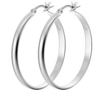 Pendientes grandes de aro de plata esterlina 925 hipoalergénicos, grandes, livianos, delgados, pendientes oversize de joyería para mujeres y niñas de 30/40/50/60/70MM