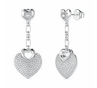 PENDIENTE GUESS - CRAZY IN LOVE Color: Plata