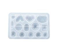 Pendientes hechos a mano de silicona para orejas, colgantes de resina de cristal UV, molde epoxi para arte, moldes de silicona para resina