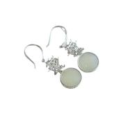 Pendientes Hetian Jade Drop Drop Long Dangle para mujeres - Pendientes colgantes de pabellón octogonal, pendientes de roster para chicas adolescentes Fiesta de cumpleaños de San Valentín Dan