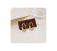 Pendientes hipoalergénicos de plata de ley 925 para mujeres y niñas, aretes transparentes para la escuela, aretes de titanio, aretes de aro pequeños para mujer, lazo, regalos de cumpleaños, joyería