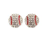 Pendientes indios grandes pendientes deportivos de baloncesto pendientes de béisbol pendientes accesorios pendientes, talla única, Acero aleado, Sin piedra preciosa