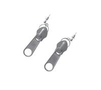 Pendientes industriales únicos con detalles de anillos, hipoalergénicos, accesorios para el uso diario, joyería moderna e indie, One Size, como se describe, como se describe