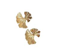 Pendientes inspirados en la hoja de Ginkgo de moda, diseño natural, múltiples opciones de color, adecuados para mujeres jóvenes, varios eventos, pendientes de ginkgo
