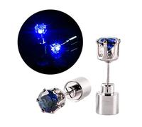 Pendientes intermitentes que brillan intensamente para actuaciones de bailarina, joyería intermitente para mujeres y niñas