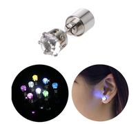 Pendientes intermitentes que brillan intensamente para actuaciones en escenario, joyería intermitente para mujeres y niñas, aretes para niñas, talla única, como se describe, como se describe