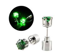 Pendientes intermitentes que brillan intensamente para actuaciones en escenario, joyería intermitente para mujeres y niñas, aretes para niñas, talla única, como se describe, como se describe