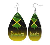 Pendientes Jamaica Aretes Colgantes Moda Pendientesde Piel Sintética Decoración Pendientescolgantes Para Varias Ocasiones De Fiesta Amantes Fiesta