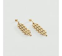 Pendientes Largos Minuit - Dorado - Talla Única - Aleación metal con baño de oro 750/1000 - Agatha Paris