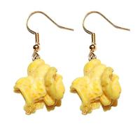 Pendientes largos y divertidos con gancho para la oreja, joyería de club, caramelo, clip para la oreja para mujer, talla única, Resina, Sin piedra preciosa