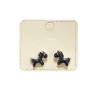 Pendientes ligeros con diseño retro de caballo con aceite de goteo, artesanía del zodiaco chino, One Size, como se describe, como se describe